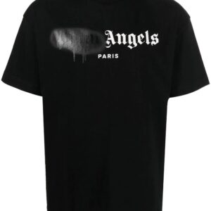 Palm Angels sprayed logo-print T-shirt