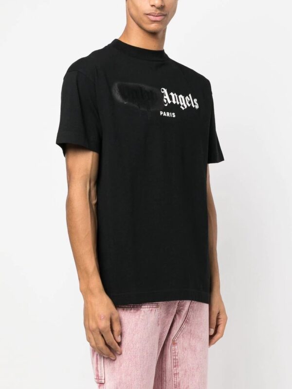 Palm Angels  sprayed logo-print T-shirt - Image 3