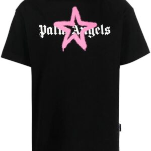 Palm Angels Star Sprayed logo-print T-shirt
