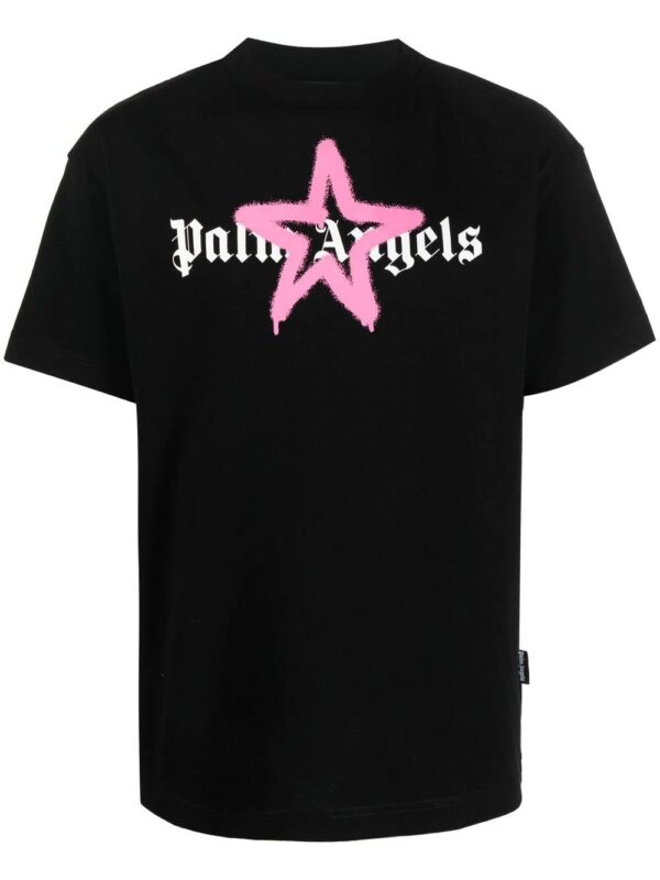 Palm Angels Star Sprayed logo-print T-shirt