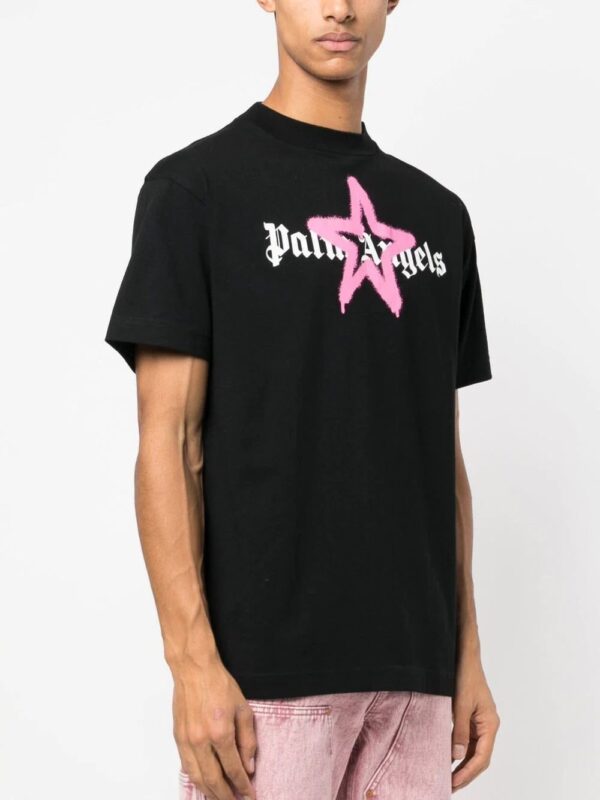 Palm Angels Star Sprayed logo-print T-shirt - Image 3