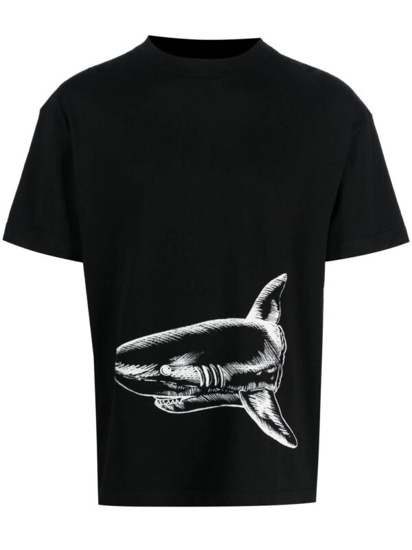 Palm Angels  shark-print organic cotton T-shirt