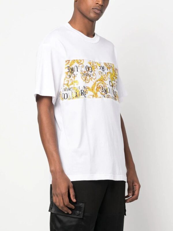Versace Jeans Couture  baroque-print T-shirt - Image 3
