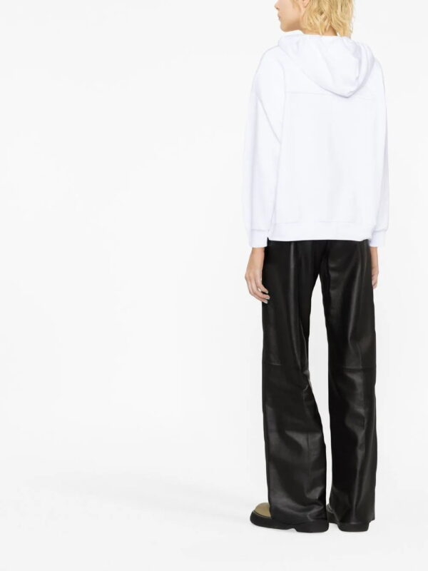 Alexander McQueen  logo-print drawstring hoodie - Image 3