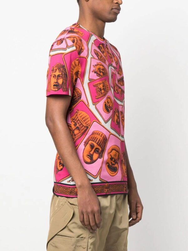 Versace  Le Maschere cotton T-shirt - Image 3