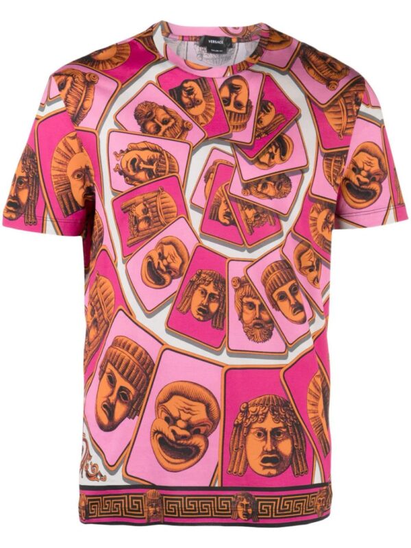 Versace  Le Maschere cotton T-shirt