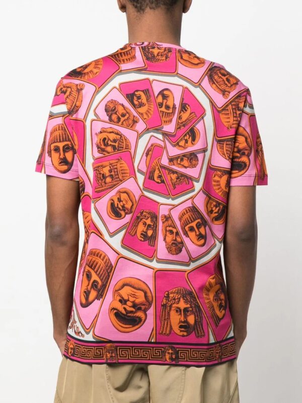 Versace  Le Maschere cotton T-shirt - Image 4