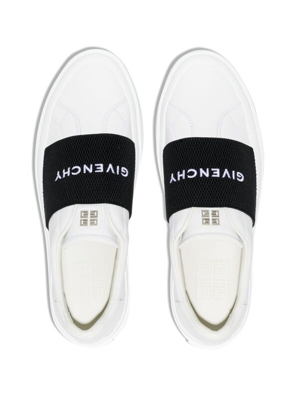 Givenchy logo-webbing low-top sneakers - Image 4