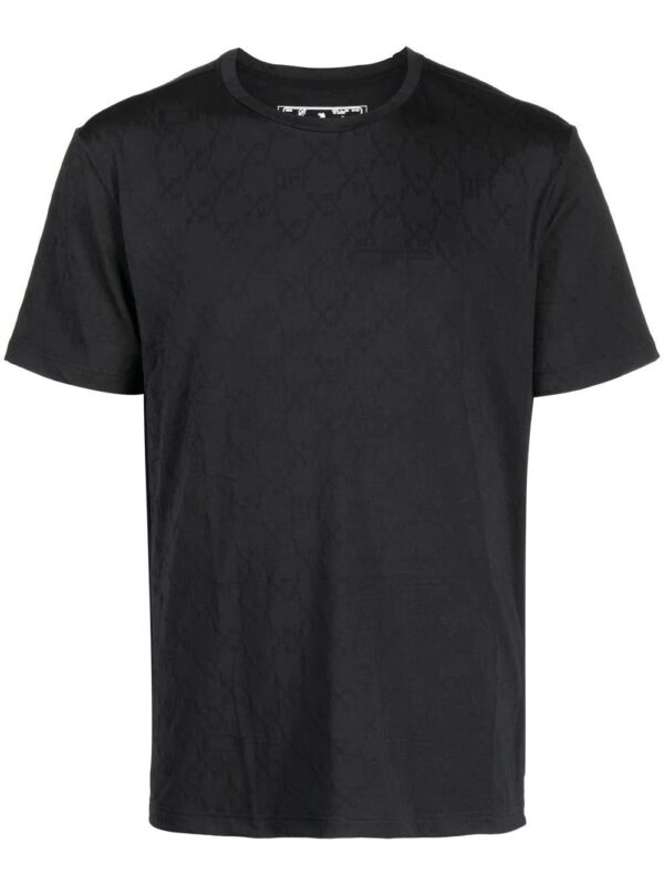 Off-White  monogram-print crew-neck T-shirt