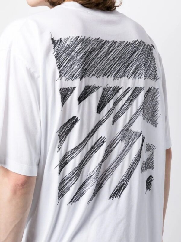 Off-White  Scribble Diag print T-shirt - Image 4