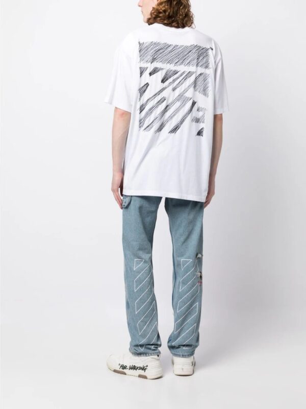 Off-White  Scribble Diag print T-shirt - Image 2