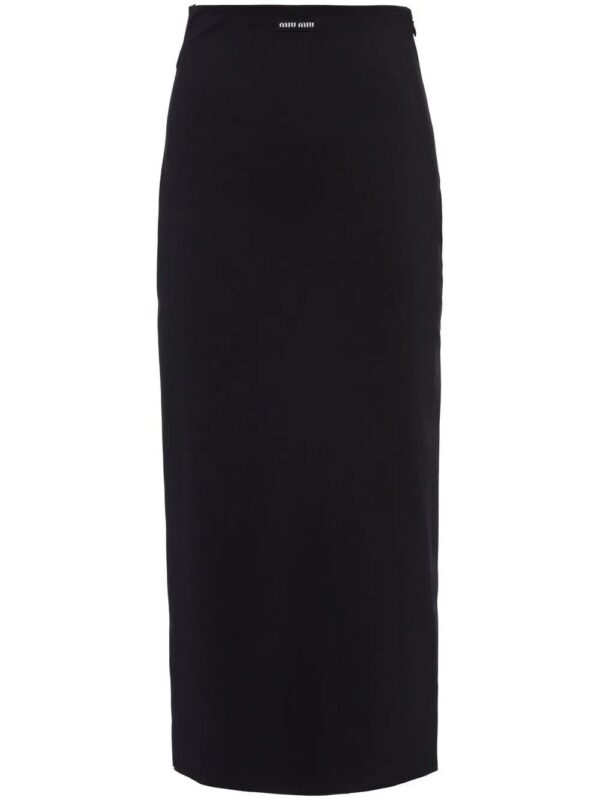 Miu Miu  high-waist stretch midi skirt