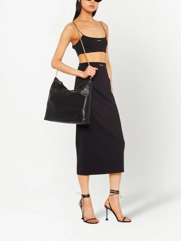 Miu Miu  high-waist stretch midi skirt - Image 2