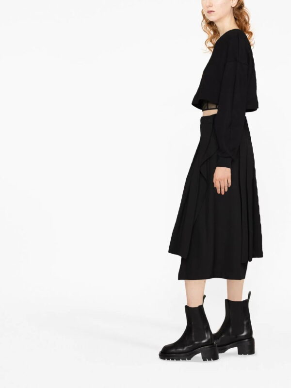 Alexander McQueen  layered cropped sweatshirt - Image 4