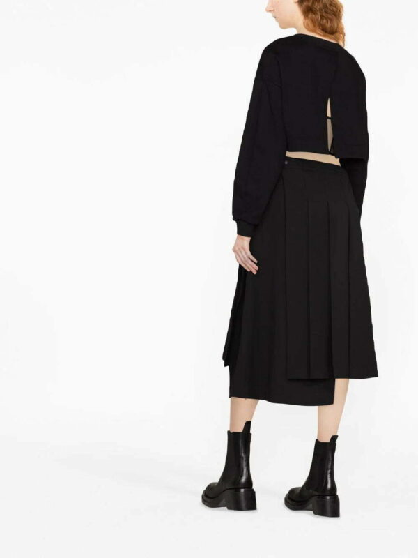 Alexander McQueen  layered cropped sweatshirt - Image 3