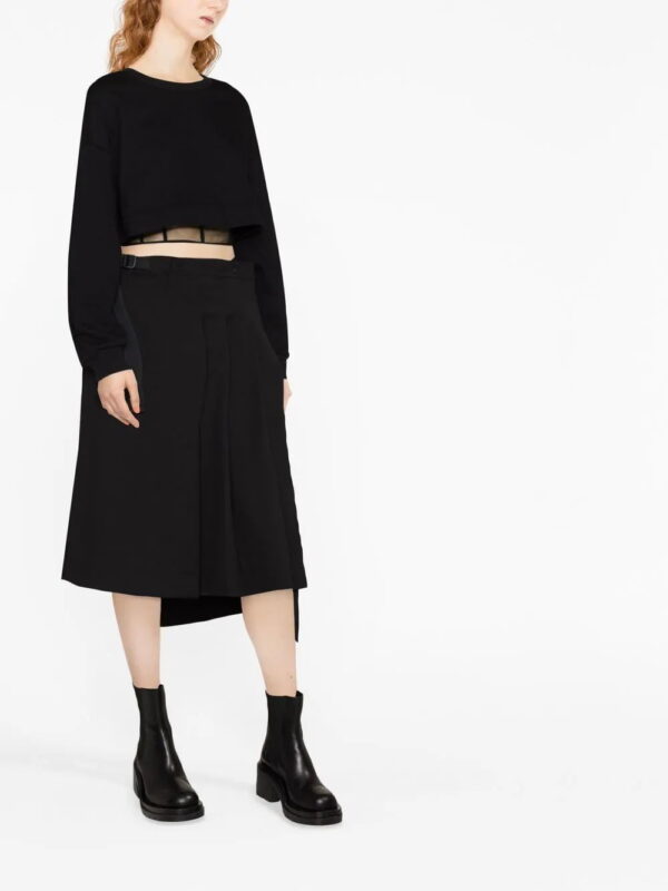 Alexander McQueen  layered cropped sweatshirt - Image 2