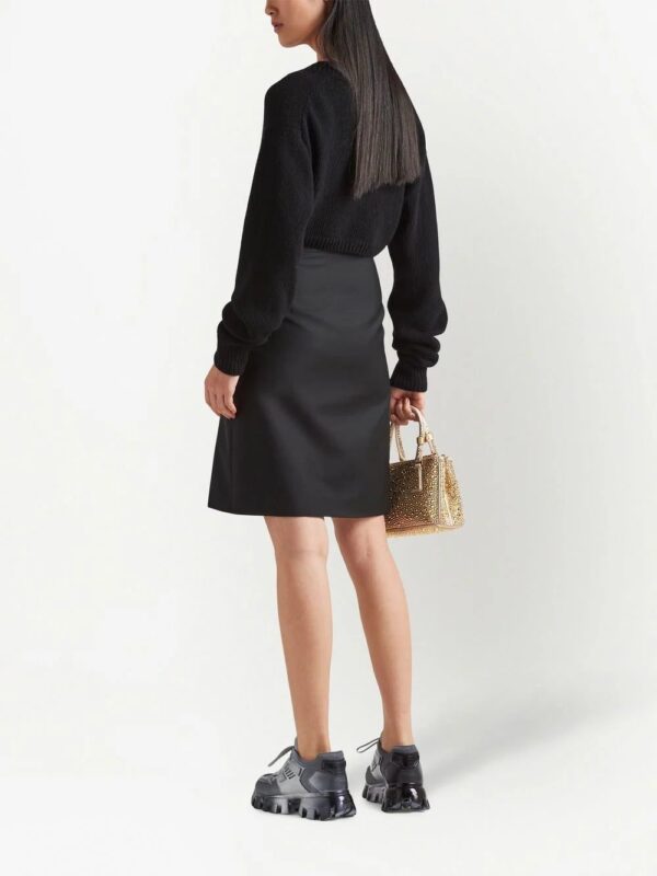 Prada  high-waisted kid mohair skirt - Image 4
