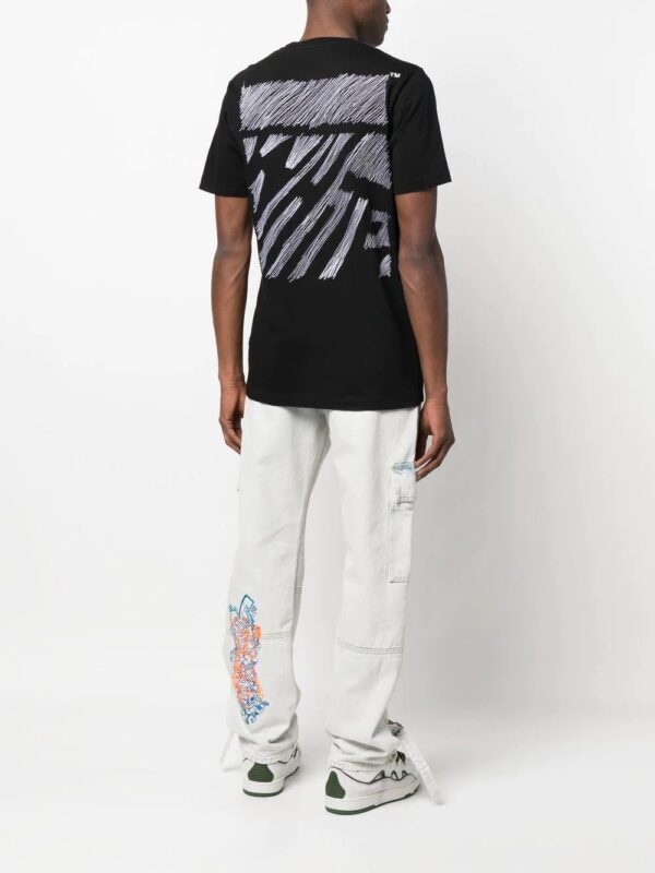 Off-White  Scribble Diag printed T-shirt - Image 2