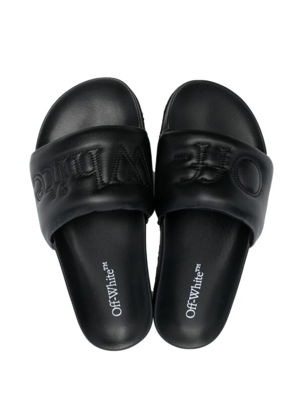 Off-White Bookish Sponge logo-embroidered slides - Image 4