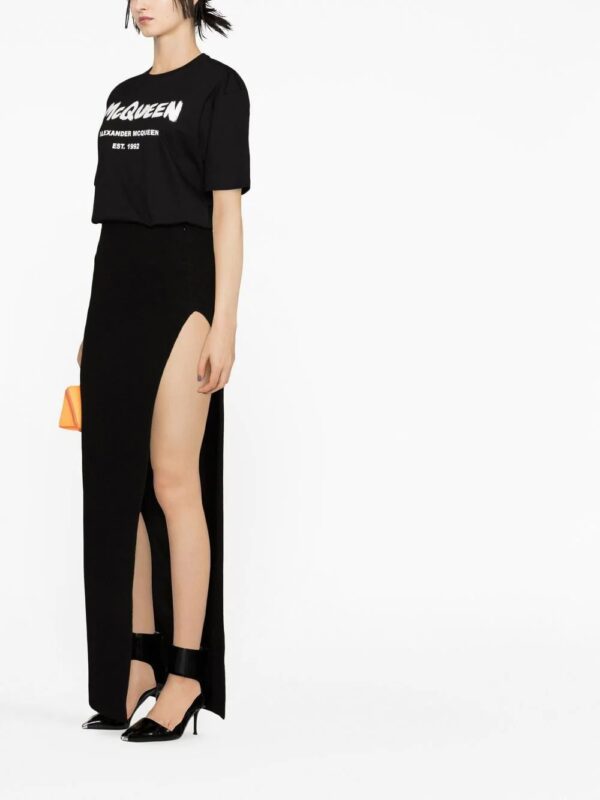 Alexander McQueen  logo-print cotton T-shirt - Image 4