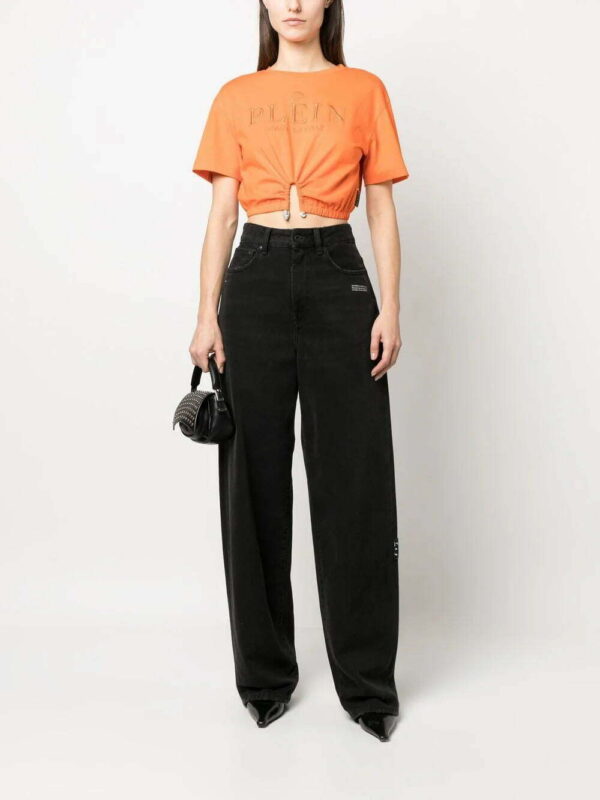 Philipp Plein  embroidered-logo cropped T-shirt - Image 2