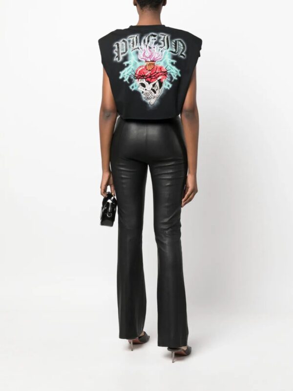Philipp Plein  Love Tattoo cropped T-shirt - Image 2