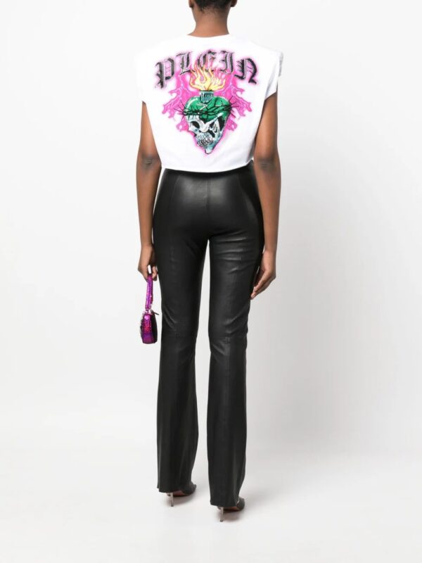 Philipp Plein  Love Tattoo cropped T-shirt - Image 2