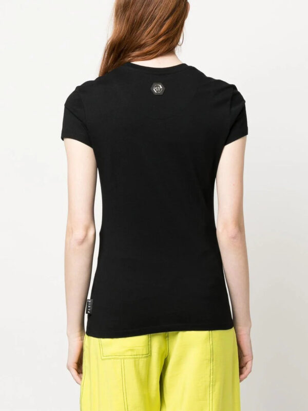 Philipp Plein  logo-embellishment stretch-modal T-shirt - Image 4
