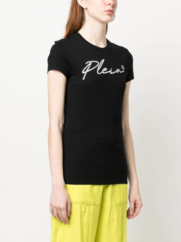 Philipp Plein  logo-embellishment stretch-modal T-shirt - Image 3
