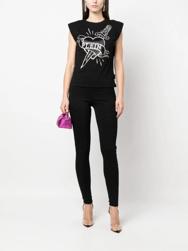 Philipp Plein  crystal-embellished logo tank top - Image 2