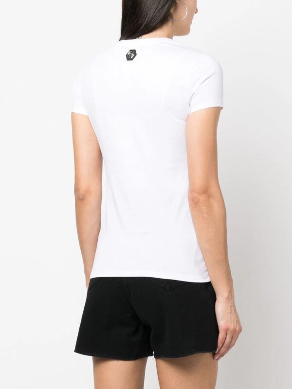 Philipp Plein  embellished-logo detail T-shirt - Image 4