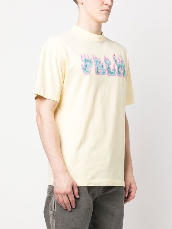 Palm Angels  Flames logo-print T-shirt - Image 2