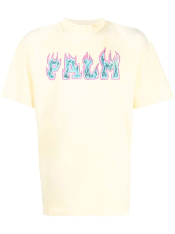Palm Angels  Flames logo-print T-shirt
