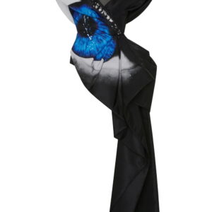 Alexander McQueen graphic-print side train top