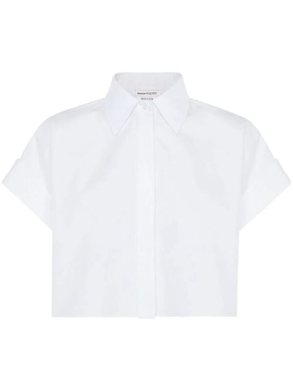 Alexander McQueen  cropped short-sleeved shirt