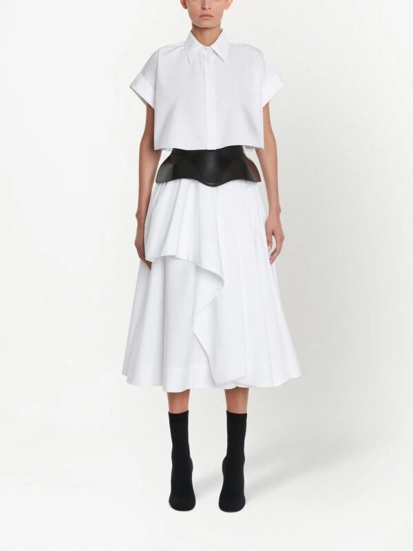Alexander McQueen  cropped short-sleeved shirt - Image 2