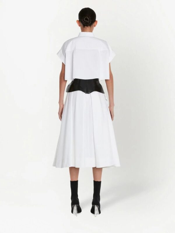 Alexander McQueen  cropped short-sleeved shirt - Image 4