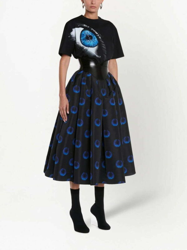 Alexander McQueen  iris graphic print T-shirt - Image 3