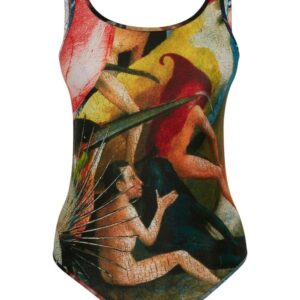 Alexander McQueen Hieronymus Bosch-print jersey bodysuit