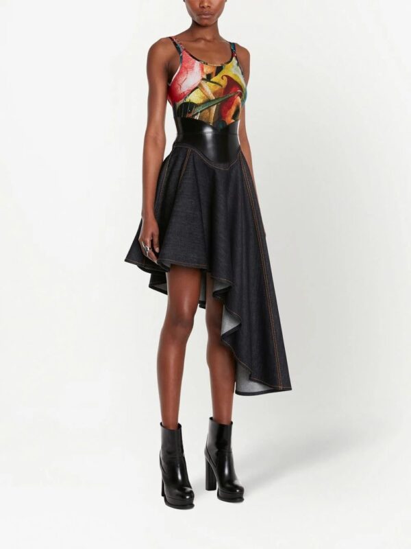 Alexander McQueen  Hieronymus Bosch-print jersey bodysuit - Image 3