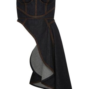 Alexander McQueen  asymmetric denim shirt