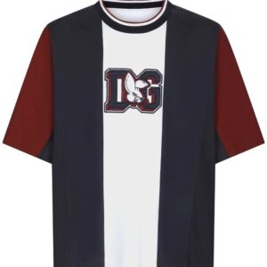 Dolce & Gabbana  striped logo-print T-shirt