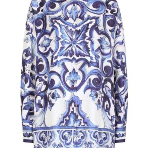 Dolce & Gabbana Majolica-print silk shirt