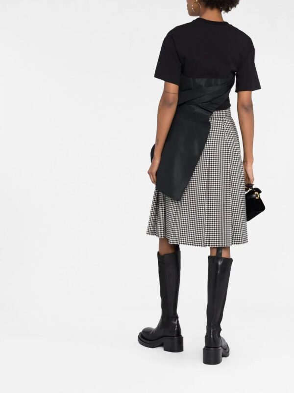 Alexander McQueen  ruched-detail asymmetric T-shirt - Image 4