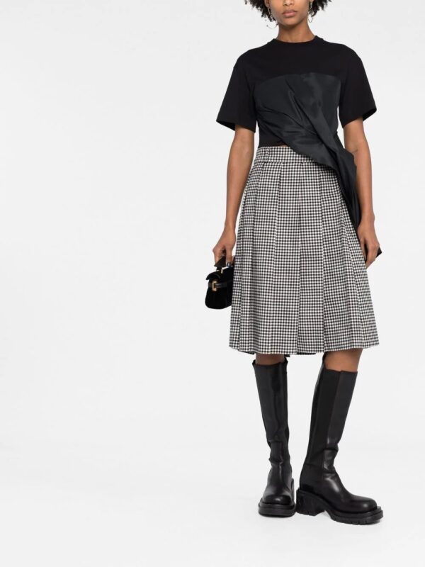 Alexander McQueen  ruched-detail asymmetric T-shirt - Image 2