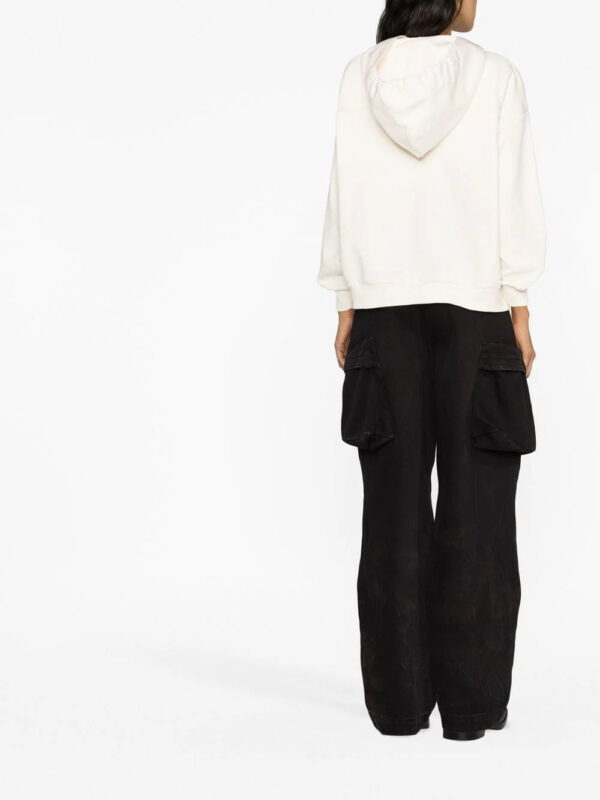 Alexander McQueen  logo-print drawstring hoodie - Image 3