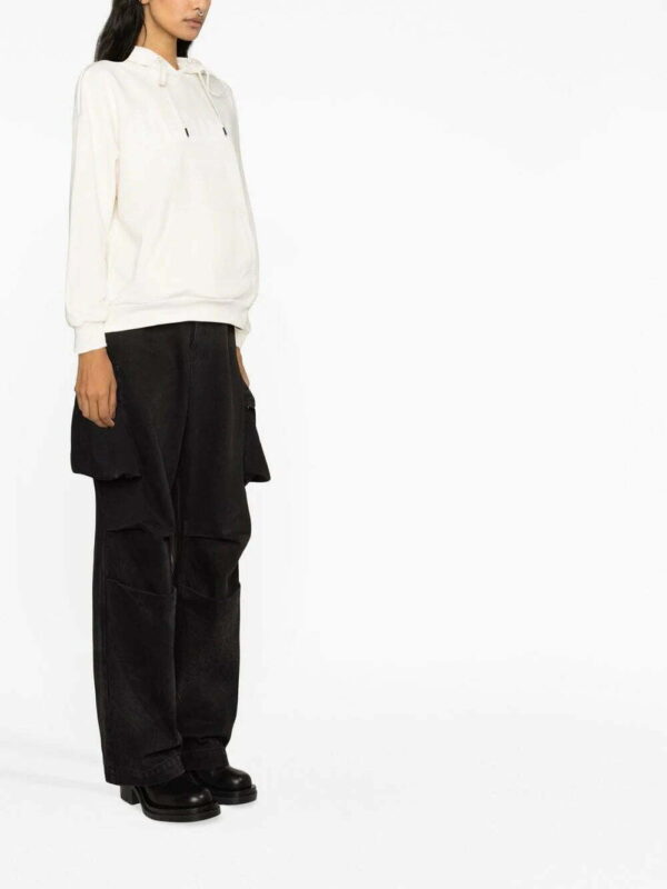 Alexander McQueen  logo-print drawstring hoodie - Image 4