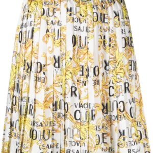 Versace Jeans Couture  baroque-print pleated skirt