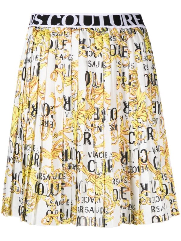 Versace Jeans Couture  baroque-print pleated skirt