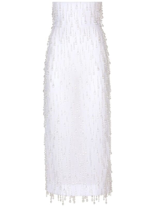 Dolce & Gabbana  KIM DOLCE&GABBANA bead-embellished sheer skirt